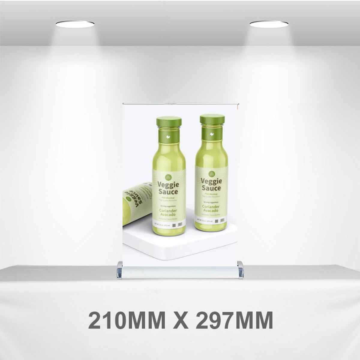 A4 counter top pull up banner